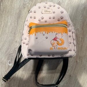 Disney Pooh Bear Cream and Orange Backpack